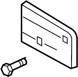 View DRE500021PCL License Plate Bracket Full-Sized Product Image