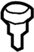 View LR055301 Engine Coolant Bleeder Screw Full-Sized Product Image