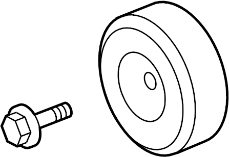 View LR000737 Accessory Drive Belt Idler Pulley Full-Sized Product Image