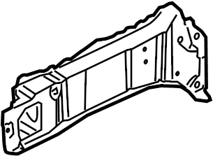 View LR051732 Fender Rail Reinforcement (Front, Upper) Full-Sized Product Image