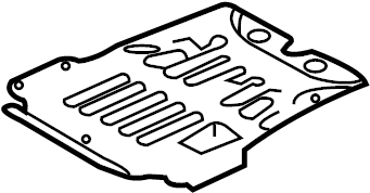 View LR014235 Floor Pan Splash Shield (Front) Full-Sized Product Image