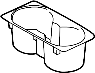 View LR013415 Console Cup Holder (Front) Full-Sized Product Image