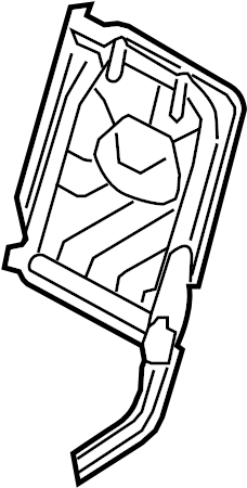 View HTF500051 Seat Back Frame (Rear) Full-Sized Product Image
