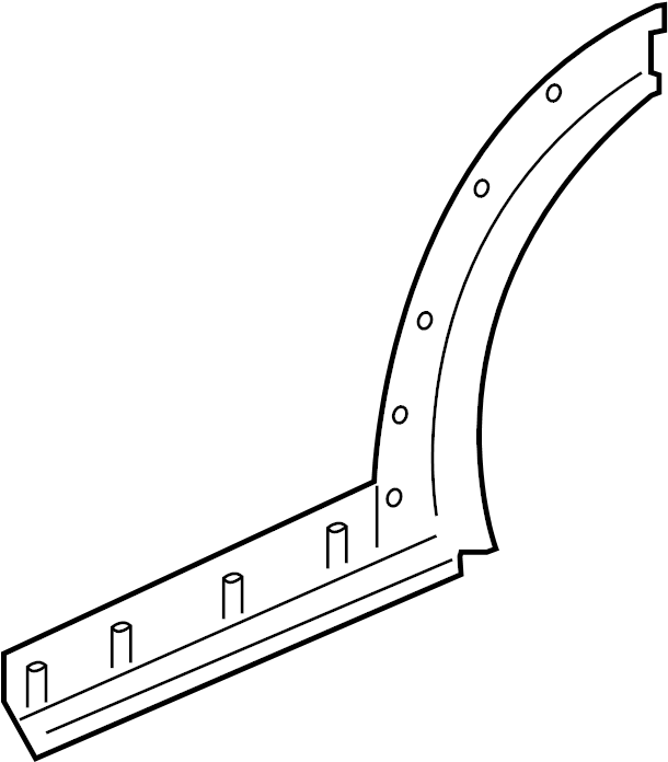View DGP000155PCL Door Molding (Rear, Lower) Full-Sized Product Image