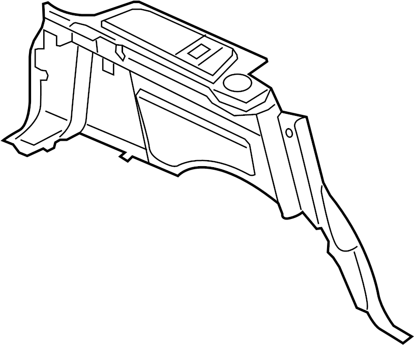 View LR029921 Interior Quarter Panel Trim Panel (Rear, Lower) Full-Sized Product Image