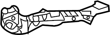 View LR015103 Bumper Cover Support Rail Bracket Full-Sized Product Image