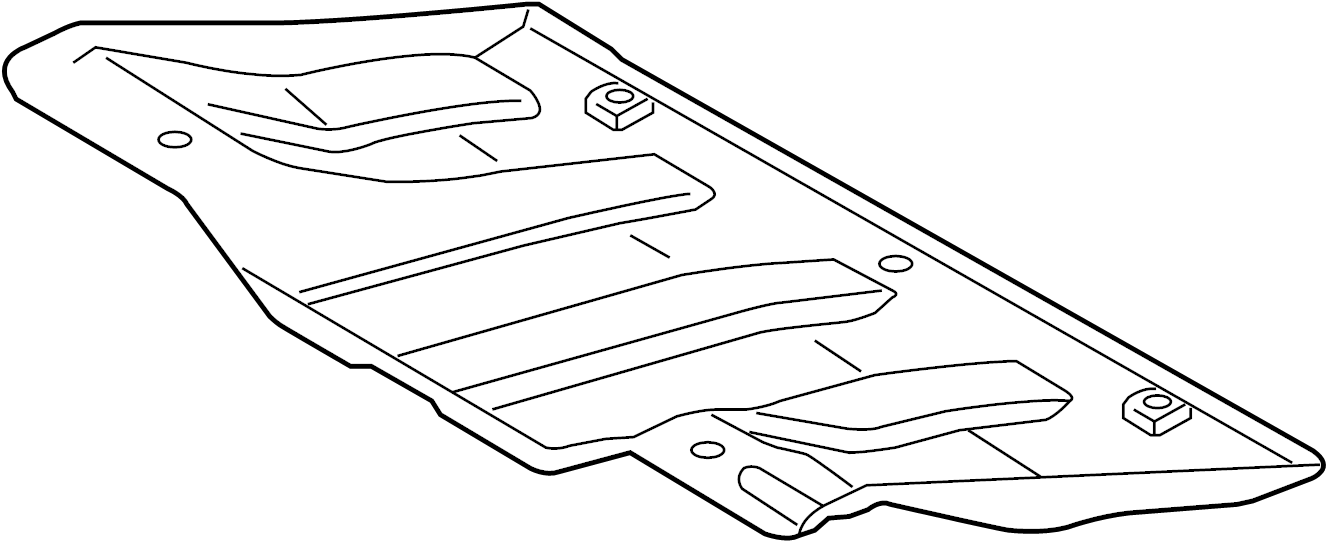 View KRB000122 Radiator Support Splash Shield (Front, Lower) Full-Sized Product Image