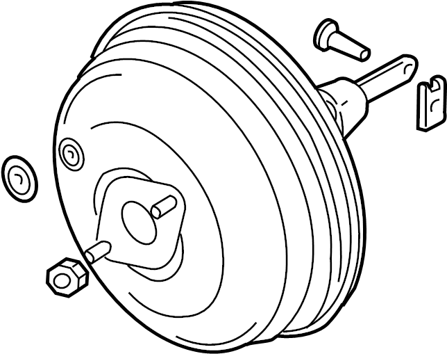 View SJJ500070 Power Brake Booster (Rear) Full-Sized Product Image