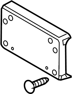 View LR019770 License Plate Bracket Full-Sized Product Image