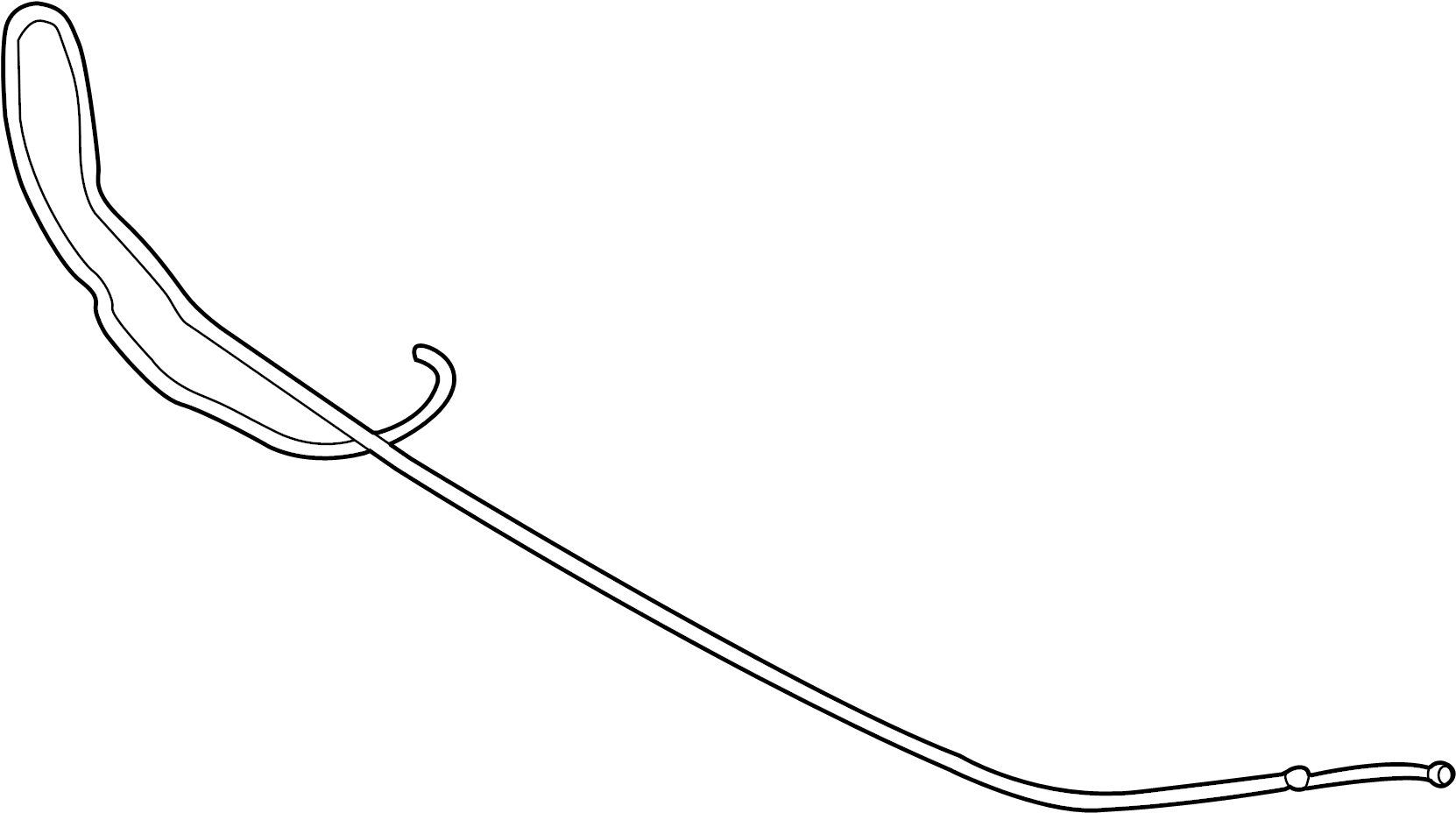 View LR022472 Headlight Washer Hose Full-Sized Product Image