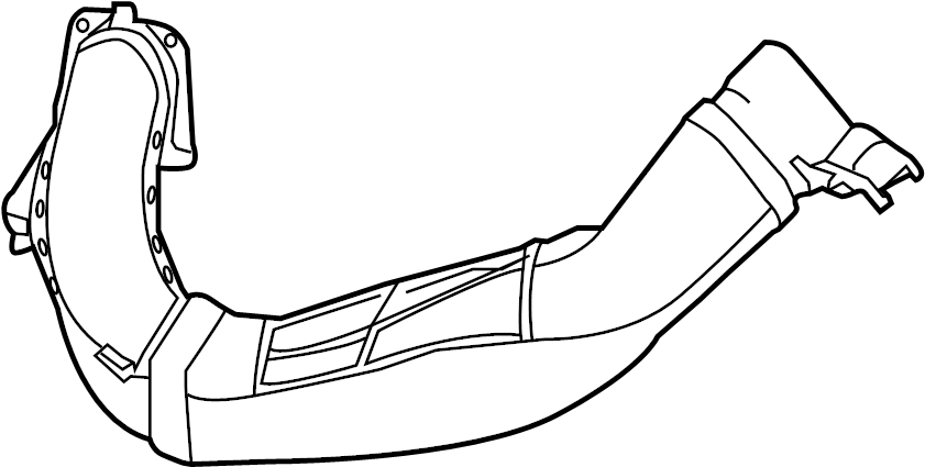 View LR009342 Engine Air Intake Hose Full-Sized Product Image
