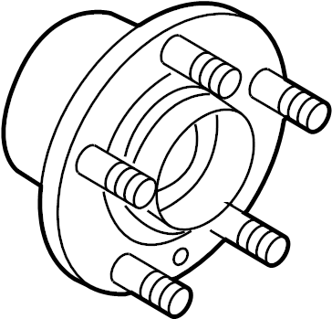 View LR003157 Wheel Bearing and Hub Assembly (Front) Full-Sized Product Image