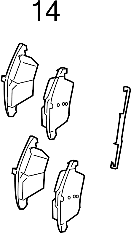 View LR002526 Spring. Brake. Clip. Caliper.  Full-Sized Product Image