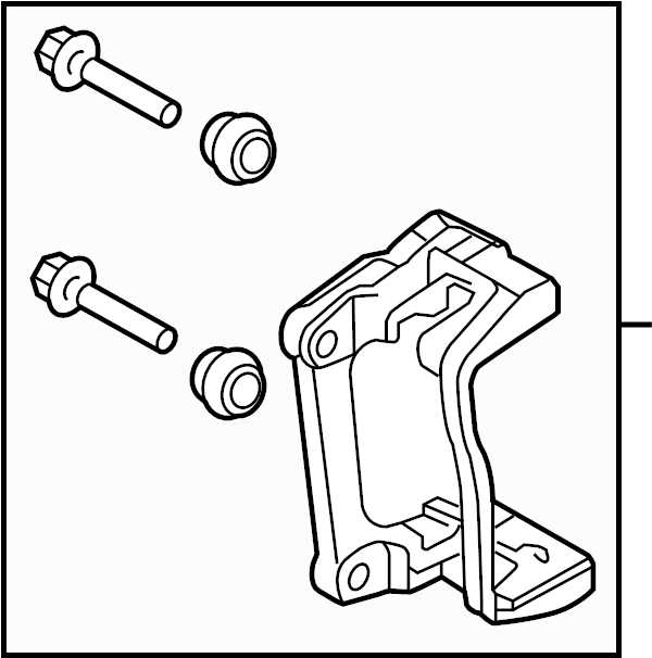View LR001171 Disc Brake Caliper Bracket Full-Sized Product Image