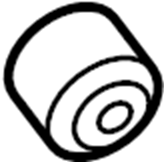 View LR001185 Suspension Control Arm Bushing (Rear, Lower) Full-Sized Product Image
