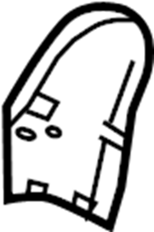 View LR056165 Seat Hinge Cover Full-Sized Product Image