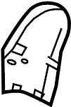 View LR035245 Seat Hinge Cover Full-Sized Product Image