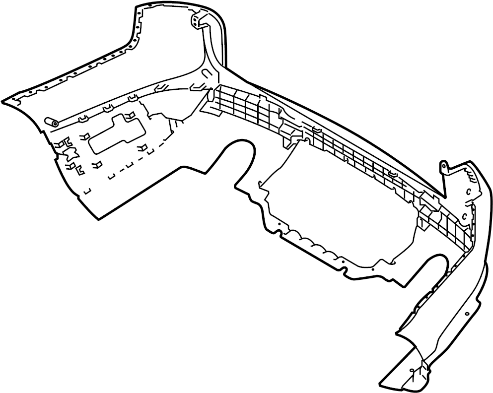 View LR063195 Bumper Cover (Rear, Lower) Full-Sized Product Image