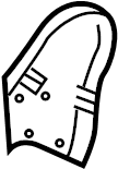View LR035240 Seat Hinge Cover Full-Sized Product Image
