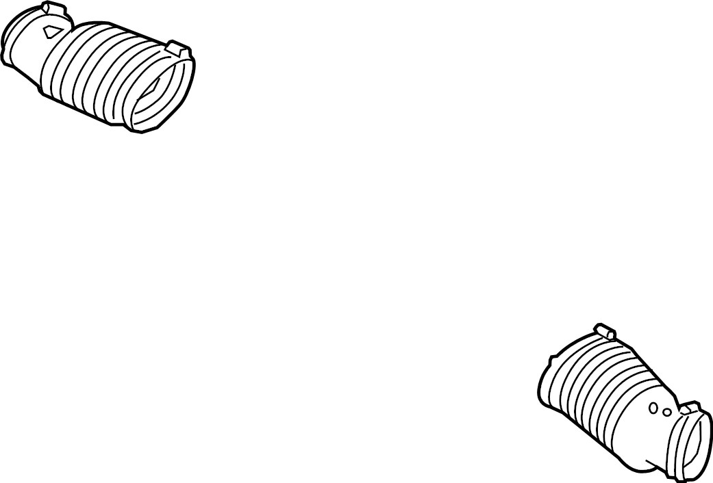 View LR036433 Engine Air Intake Hose (Front, Lower) Full-Sized Product Image