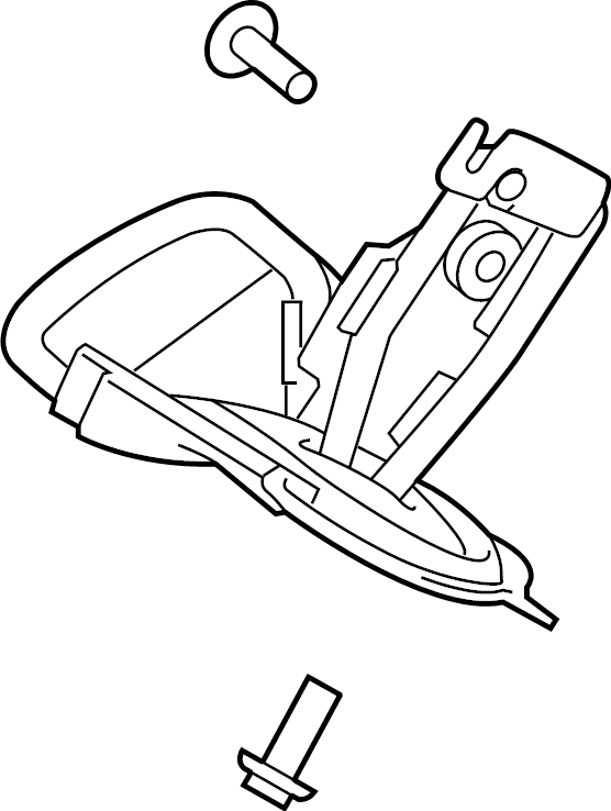 View LR044882 Seat Belt Lap and Shoulder Belt Bracket (Upper) Full-Sized Product Image