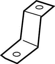 View LR056658 Floor Pan Splash Shield Bracket Full-Sized Product Image