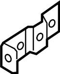 View LR044891 Quarter Panel Extension Bracket (Lower) Full-Sized Product Image