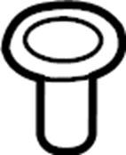 View DYH000140 NUT. Bracket. License. Support. Panel.  Full-Sized Product Image