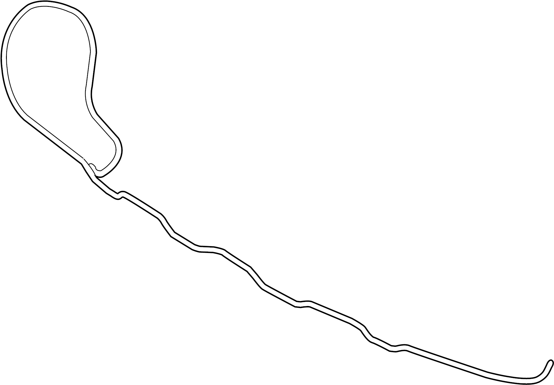 View LR036173 Headlight Washer Hose Full-Sized Product Image