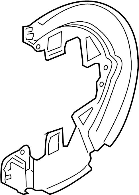 View LR027110 Brake Dust Shield Full-Sized Product Image