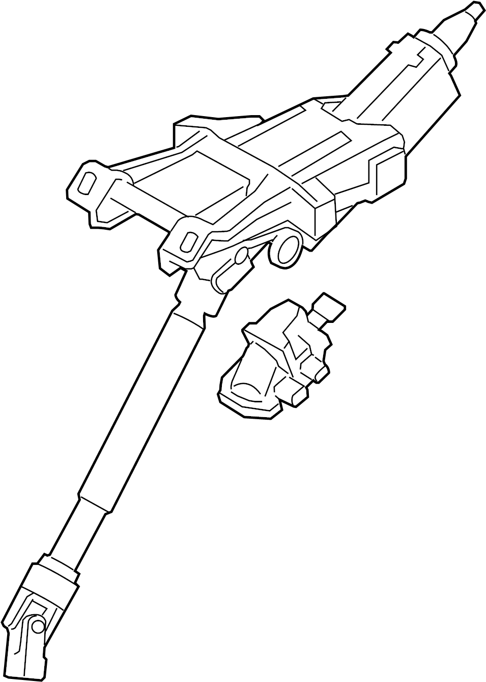 View LR032355 Steering Column Full-Sized Product Image