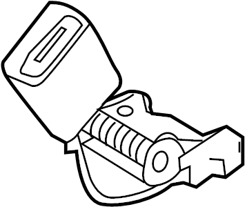View LR078566 Seat Belt Receptacle Full-Sized Product Image