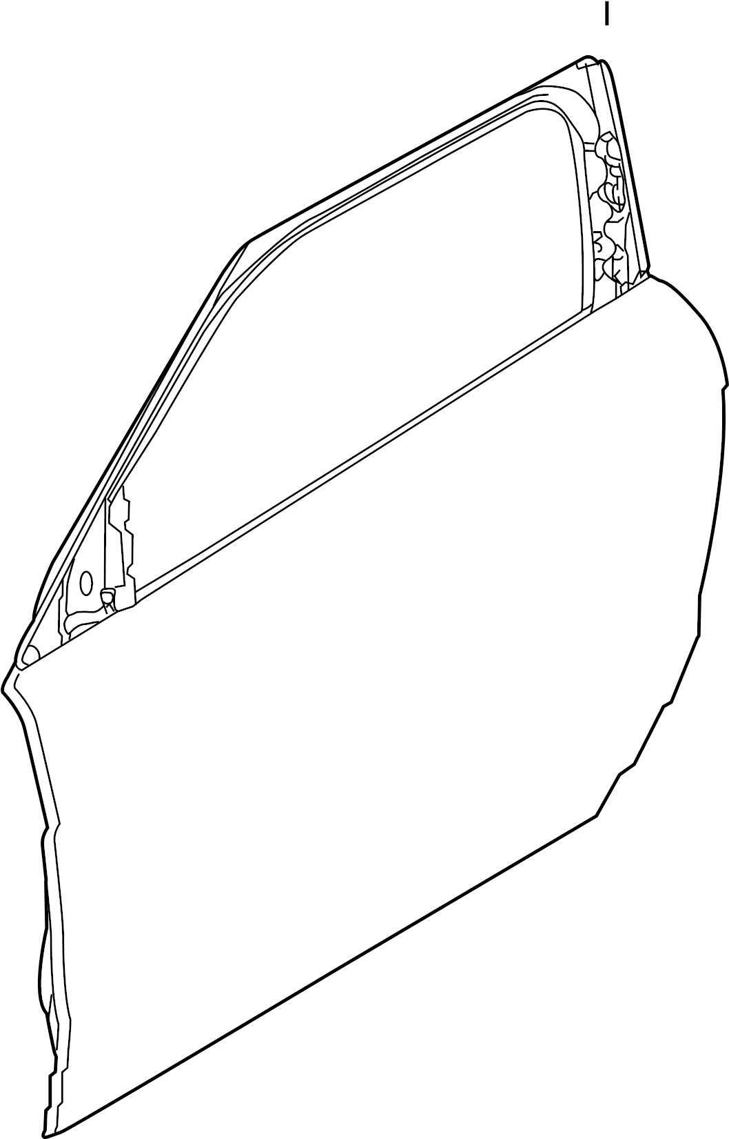 View LR028555 Door Shell (Left, Front) Full-Sized Product Image