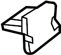 View LR036129 Trim. Clip. Pillar. Retainer. Quarter. (Rear, Upper, Lower) Full-Sized Product Image
