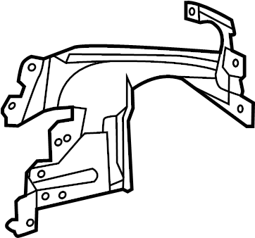 View LR048699 Bumper Cover Bracket Full-Sized Product Image