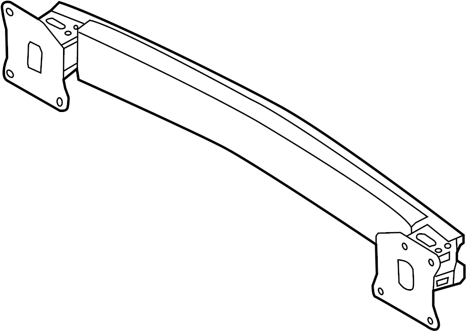 View LR066891 Bumper Impact Bar (Rear) Full-Sized Product Image