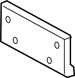View LR114704 License Plate Bracket Full-Sized Product Image