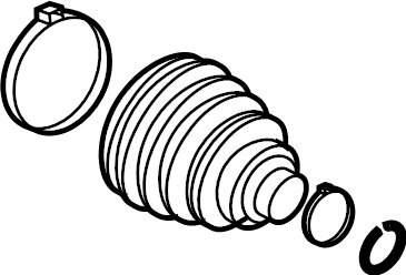 View LR124708 CV Joint Boot Kit Full-Sized Product Image