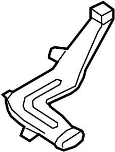 View LR061091 Instrument Panel Air Duct (Front, Lower) Full-Sized Product Image