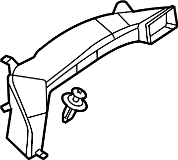 View LR118049 Instrument Panel Air Duct (Front, Rear) Full-Sized Product Image