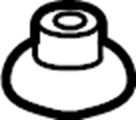 View LR092117 Radiator Grommet (Upper) Full-Sized Product Image