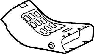 View LR159953 Engine Air Intake Hose (Lower) Full-Sized Product Image