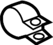 View LR009430 Clamp. Muffler.  Full-Sized Product Image