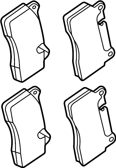View LR134709 Disc Brake Pad Set (Front) Full-Sized Product Image