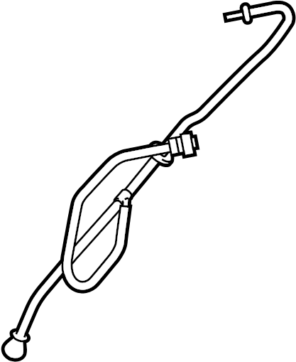 View LR048193 Secondary Air Injection Pump Hose Full-Sized Product Image