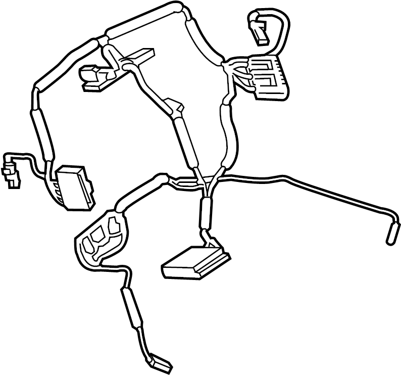 View LR093447 Steering Wheel Wiring Harness Full-Sized Product Image