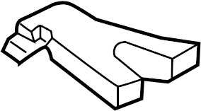 View LR082135 Instrument Panel Air Duct (Rear, Lower) Full-Sized Product Image