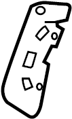 View LR128517 Seat Back Frame Bracket Full-Sized Product Image