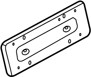 View LR083119 License Plate Bracket Full-Sized Product Image