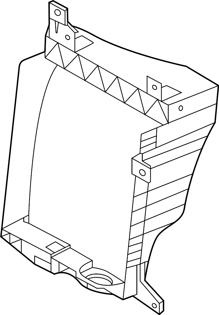 View LR128286 Radiator Support Air Deflector (Front, Lower) Full-Sized Product Image
